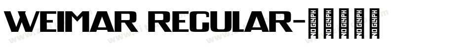 Weimar Regular字体转换
